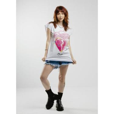 Imagem de Regata oversized feminina memories branco - jayjam rockwear, G3