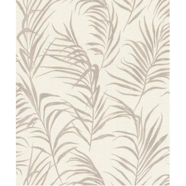 Imagem de Papel de Parede Barbara Home Folhagem Cinza 560862