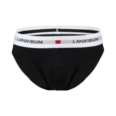 Imagem de Cuecas De Algodão Masculinas De Cintura Baixa, Respiráveis, Ajuste Sol