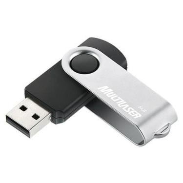 Imagem de Pen Drive 64gb Twist2 Preto-prata Pd590