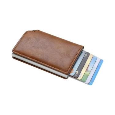 Imagem de Porta-cartões De Crédito RFID Unissex, Fino, Inteligente E Minimalista