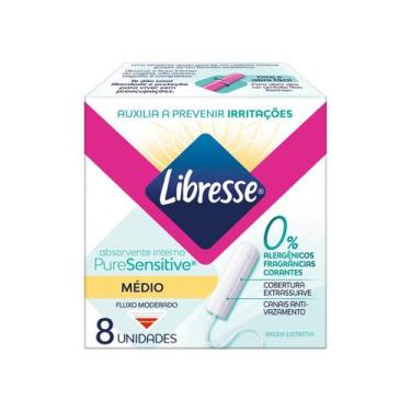 Imagem de Absorvente Interno Libresse Médio Pure Sensitive com 8 unidades