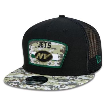 Imagem de Boné 9Fifty Trucker New York Jets Salute To Service NFL Snapback Aba Reta New Era Masculino-Masculino