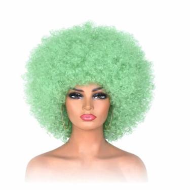 Imagem de Peruca Black Power Gigante Acessório Para Carnaval Cor:Verde - RPires,