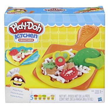 Imagem de Playdoh Massa de Modelar Festa da Pizza - Hasbro - Play-Doh, Colorido,