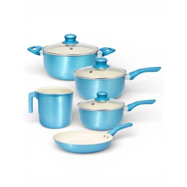 Imagem de Jogo De Panelas Antiaderente  Revestimento Cerâmico Genebra