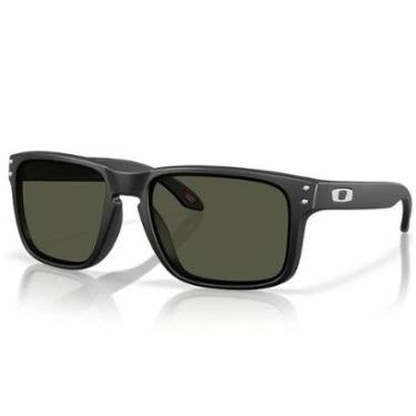 Imagem de Óculos de Sol Oakley Holbrook Matte Black 10% Grey/Dark Grey-Masculino