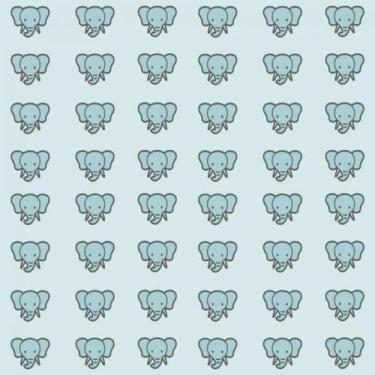 Imagem de Papel De Parede Infantil Elefante ul - Drop de Casa