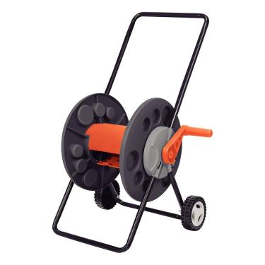 Imagem de Enrolador Mangueira 55m Carrinho Plastico Jardim Tramontina