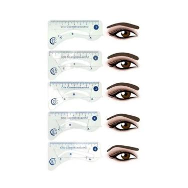 Imagem de Kit De Desenho Com Régua Para Sobrancelhas 3310 Santa Clara
