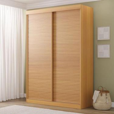 Imagem de Guarda-Roupa Samambaia 2 Portas Ripado CabeCasa MadeiraMadeira Carvalh