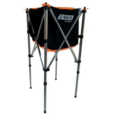 Imagem de Cesto de Bolas Beach Tennis Zaka Preto + Laranja-Unissex