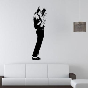 Imagem de Adesivo de parede Michael Jackson, decoração autoadesiva removível - t