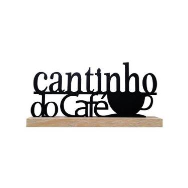 Imagem de Palavra Decorativa Cantinho Do Café Letreiro Enfeite De Mesa Decoração