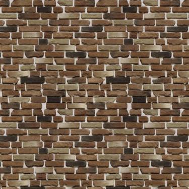 Imagem de Papel De Parede Pedra Tijolos Escuros Queimados Adesivo Sala