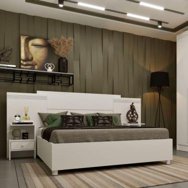 Imagem de Painel Para Box Casal - Dacar-neve - Tcil Móveis