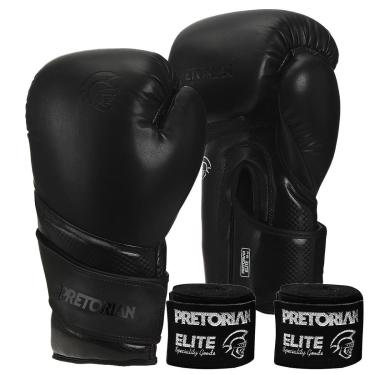 Imagem de Kit Luva de Boxe e Muay Thai Elite Pretorian-Unissex