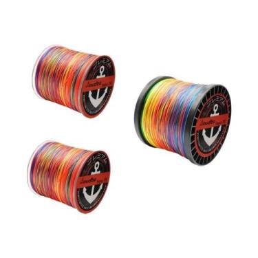 Imagem de Linha De Pesca Trançada Colorida 9X Fios 328 Jardas 547 Jardas 1093 Ja