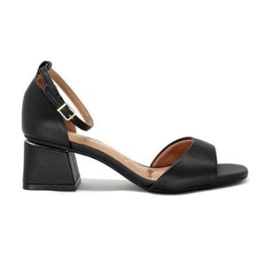 Imagem de Sandália Feminina Vizzano 6428143 Salto Baixo Bloco-Feminino