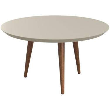 Imagem de Mesa de Centro Retrô Pés Palito Luna 67 Patrimar Off White, Off White