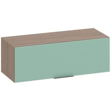 Imagem de Armário Aéreo 80 cm 1 Porta Basculante Etna Poliman Móveis, Carvalho O