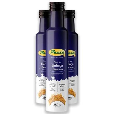 Imagem de Kit 3 Óleo de Linhaça Dourada Pazze 250ml
