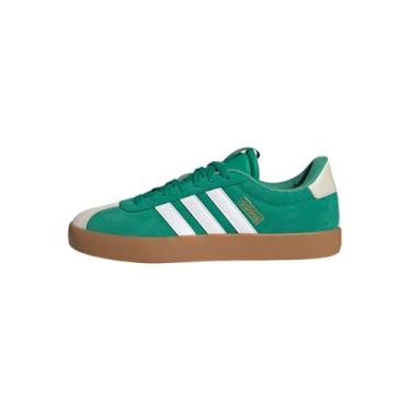 Imagem de adidas Sportswear VL Court 3.0 Tênis masculino estilo de vida, Verde escuro/branco nuvem/vinho universitário, 10 US