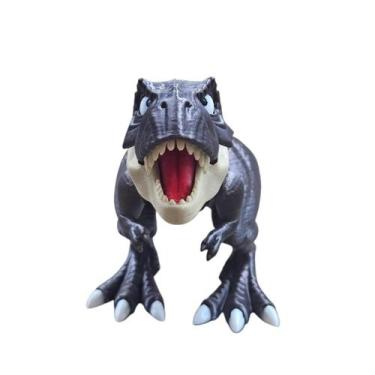 Imagem de Dinossauro T-Rex Articulado 15cm Impresso 3D - Garcia 3D, Marrom
