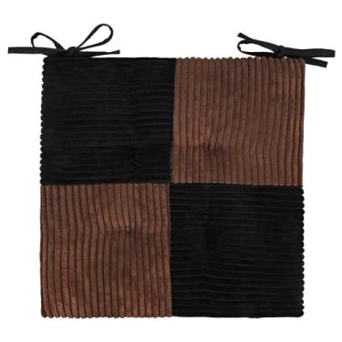Imagem de Zalvox Almofada de cadeira fina com laços para cadeira de jantar, almofada de assento d...