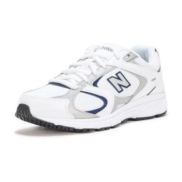 Imagem de New Balance Tênis infantil unissex 408 V1 com cadarço, Nb 103 branco/índigo natural, 18