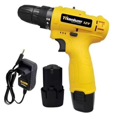 Imagem de Parafusadeira Furadeira 12V a Bateria - Titanium Platina
