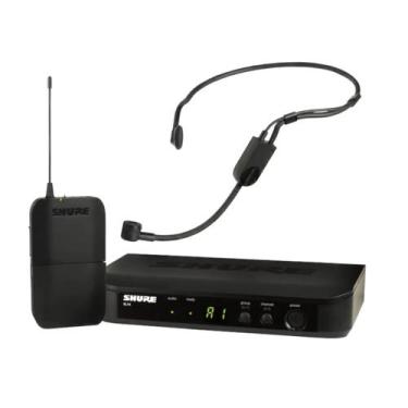 Imagem de Audio microfone shure com receptor sem fio headset blx14br/pga31-freq.