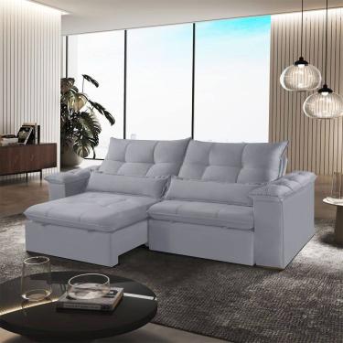 Imagem de Sofa Exclusive Retratil e Reclinavel 290cm Braco 25cm Meu Sofa Online