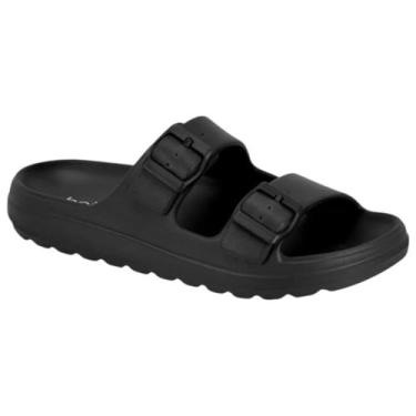 Imagem de Sandália Feminina Beira Rio  Nuvem Fivela Tratorada Original -, Preto,