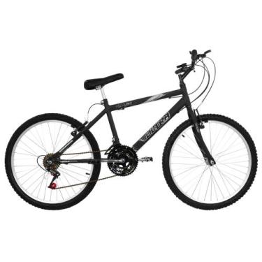 Imagem de Bicicleta Ultrabikes Aro 24 Quadro em Aço Carbono Preta Pedivela 165mm
