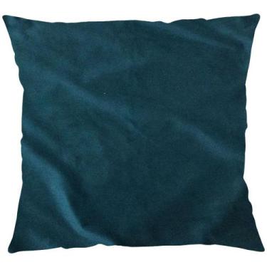 Imagem de Capa P/ Almofada Veludo Paris 43cm X 43cm - Niazitex, PETROLEO