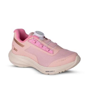 Imagem de Tênis Infantil Menina Kidy K-360 Disc Super Leve Nude/Ouro -, 33, Nude