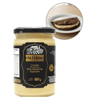 Imagem de Doce Coco Cocada Cremosa Sem Adição Açúcar Zero Glúten 410g Doces Faze