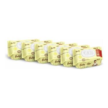 Imagem de Kit 6 Toalha Lenço Umedecido Baby Star 840und Hipoalergênico
