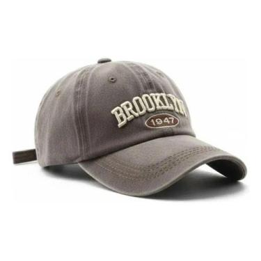 Imagem de Boné Baseball Brooklyn Retrô Algodão Bordado Luke Sports -, Marrom