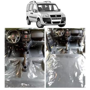 Imagem de Tapete Carpete Assoalho Vinil Verniz Fiat Doblo Com Porta Malas - MANO