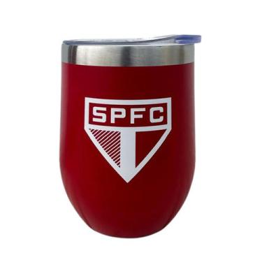 Imagem de Copo Térmico Inox com Tampa do São Paulo 360ml - Allmix