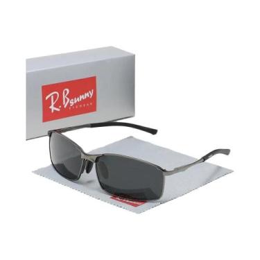 Imagem de Óculos De Sol Retangulares Polarizados UV400 Unissex, Proteção Fresca 