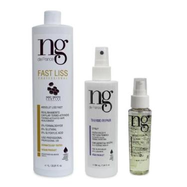Imagem de Ng De France Kit Fast Liss + Spray Thermo + Biossentiel 60ml