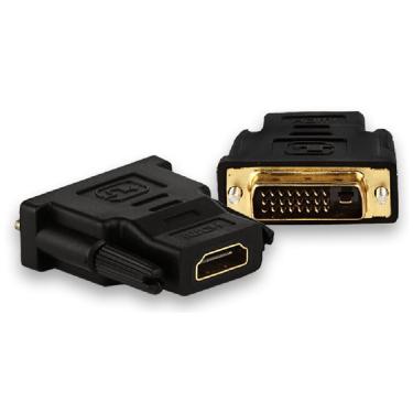Imagem de Adaptador Conversor DVI-D para HDMI - Dual Link - 24+1 Pinos (DVI-D M X HDMI F)