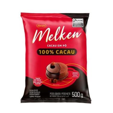 Imagem de Chocolate em Pó 100% Cacau 500g Melken - Harald