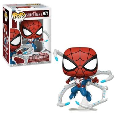 Imagem de Boneco Funko Pop Games SpiderMan 2 Peter Parker Adv Suit 2.0