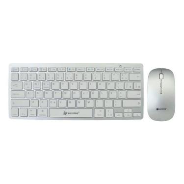 Imagem de Combo Teclado E Mouse Sem Fio Bluetooth Slim Fr-3001m - peing