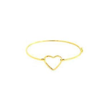 Imagem de Bracelete Coração Pulseira Ouro 18 Kilates 6 Gramas