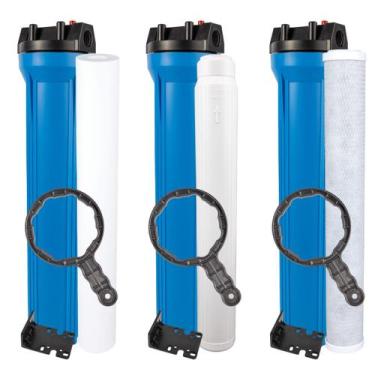 Imagem de Filtro Água Deionizador 20  Cavalete Resina Mista Mb400 Azul 0 - Royal